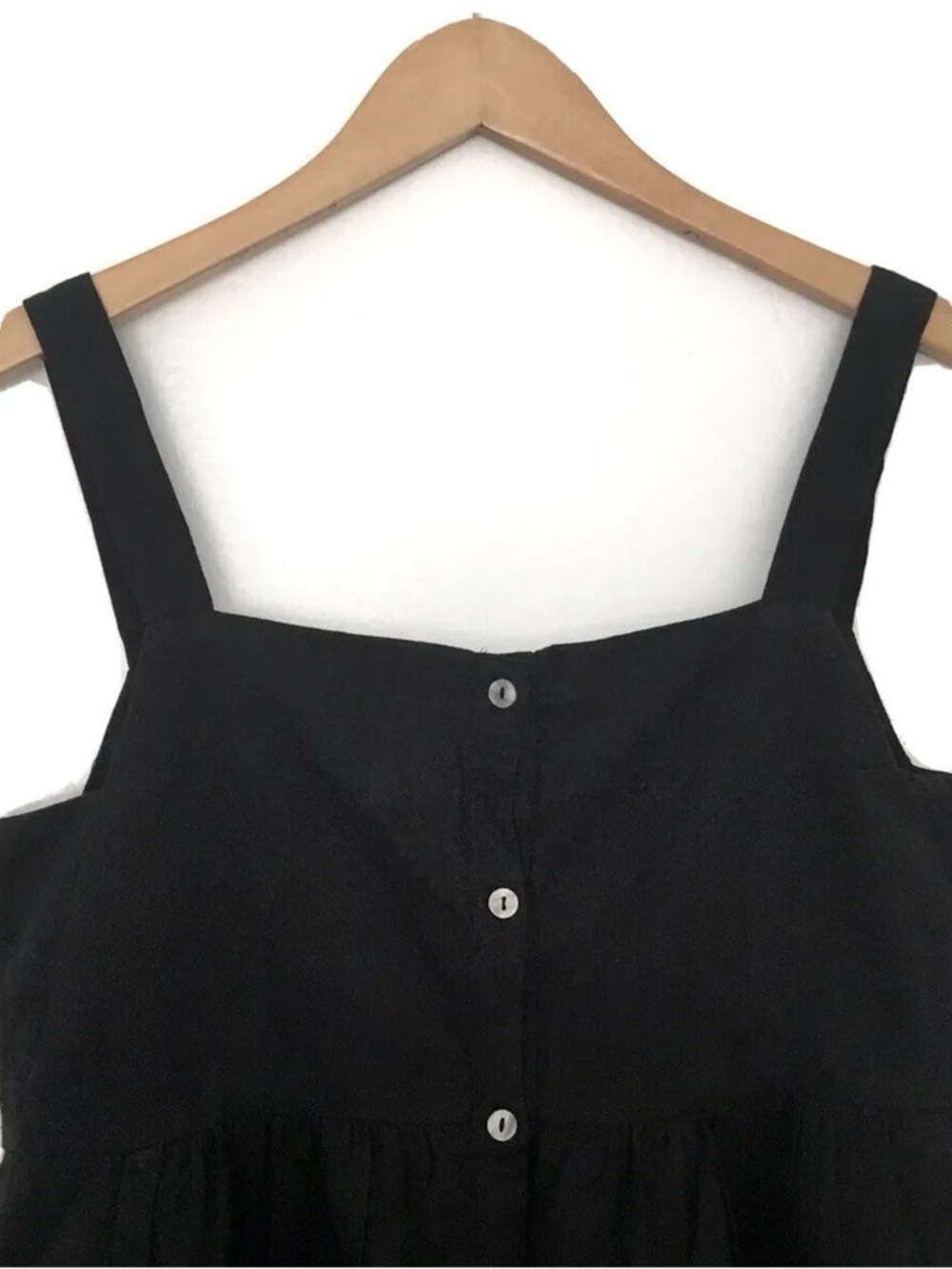 Anthropologie Amit Aggarwal Olivia Embroidered Button Back Tank Top Large - Picture 9 of 10